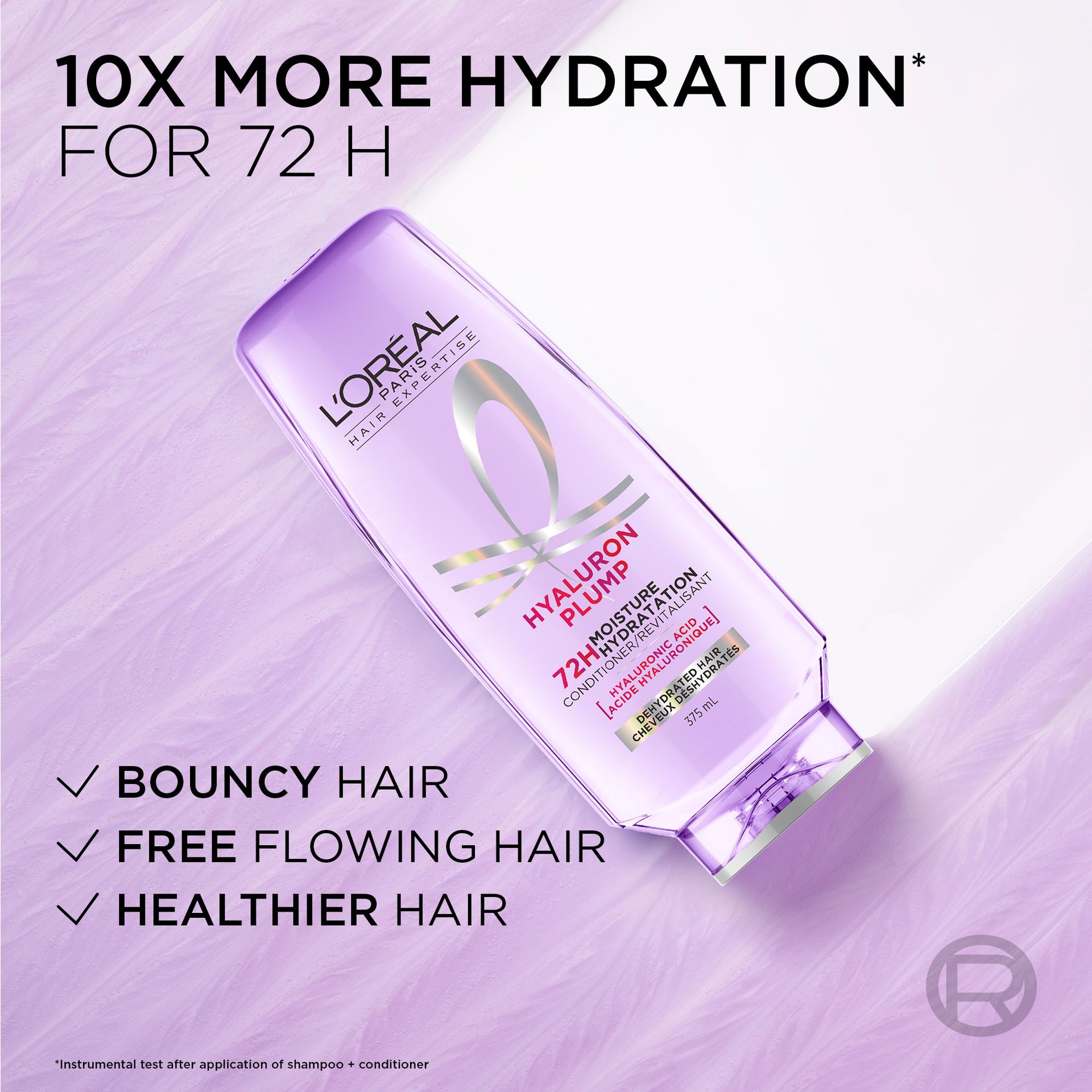 1 bottle of Hyaluron Plump conditioner for 10X hydration for 72H